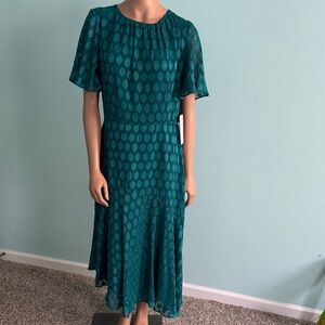 Maggy London Green Midi Dress